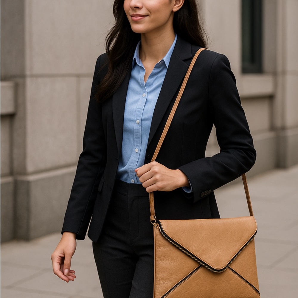 Elegant Tan Crossbody Bag